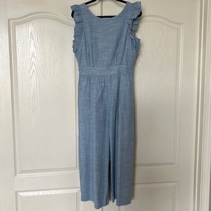 Chambray Cropped Jumper